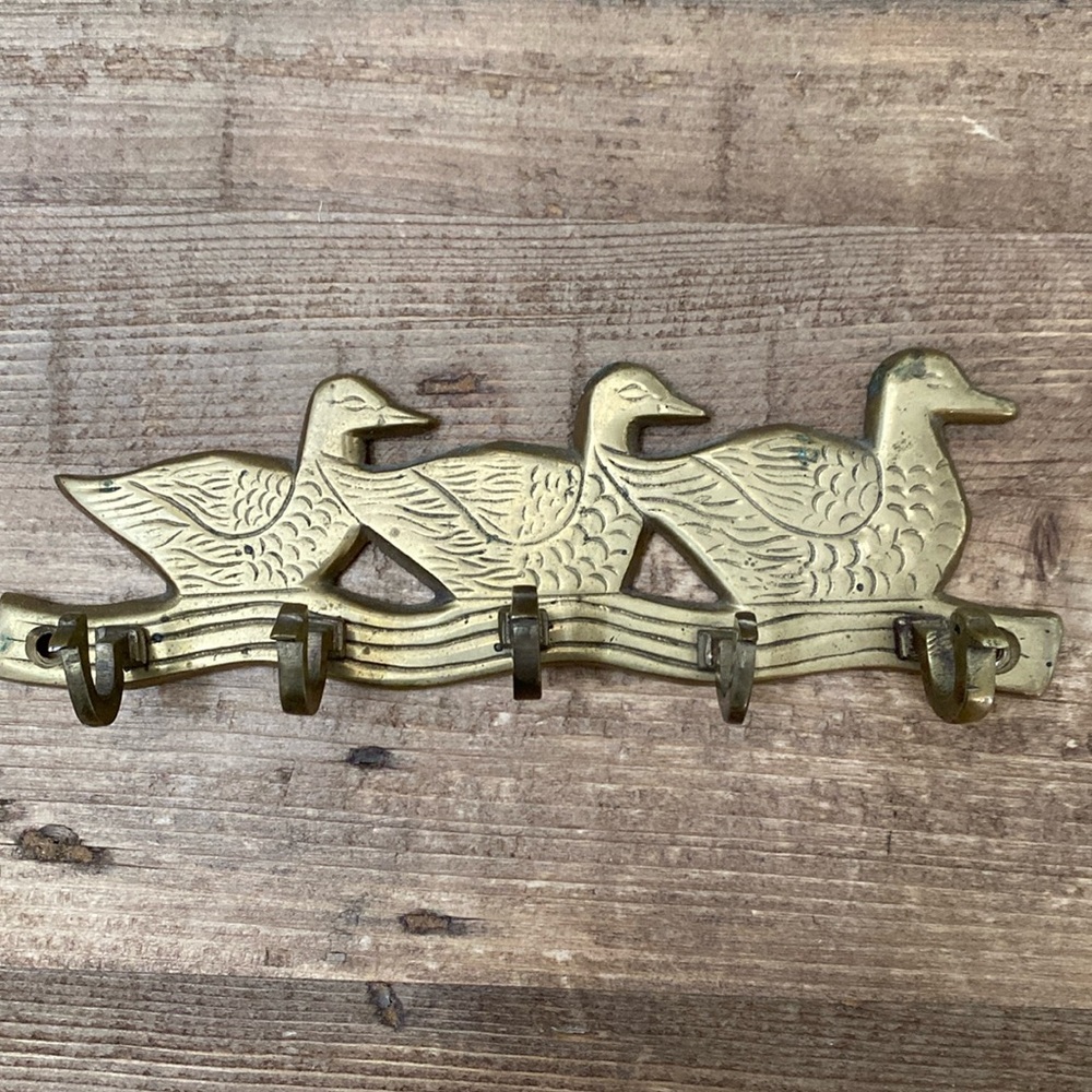 Brass duck hooks